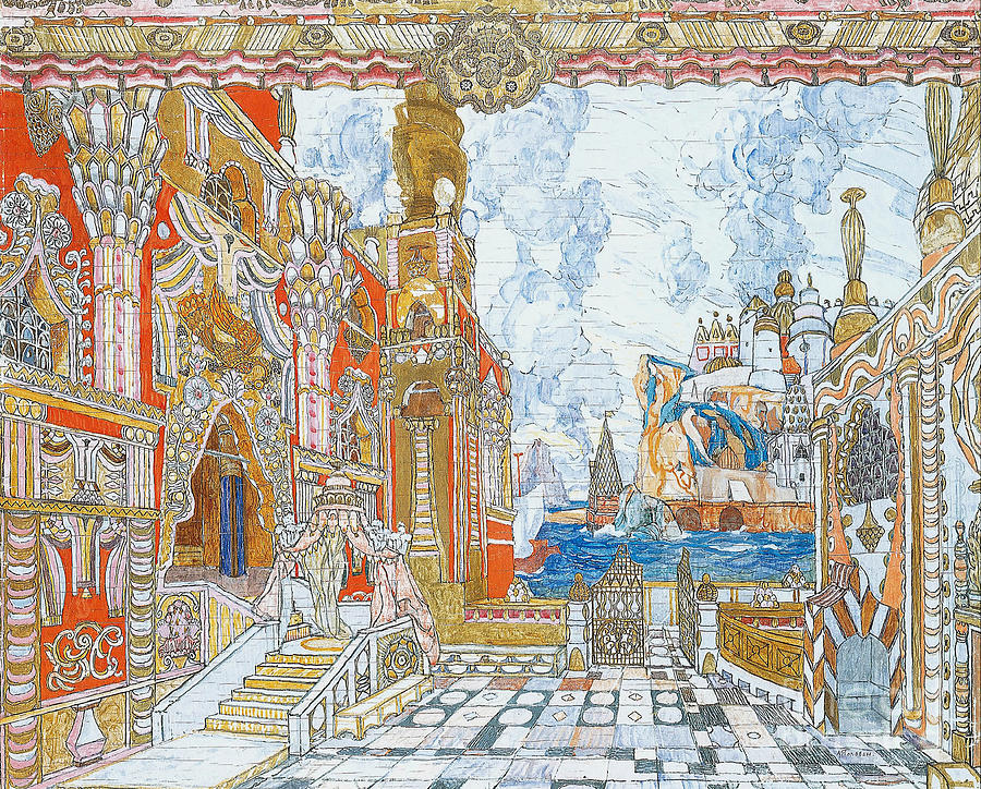 Stage Design For The Opera The Tale #1 Drawing by Heritage Images