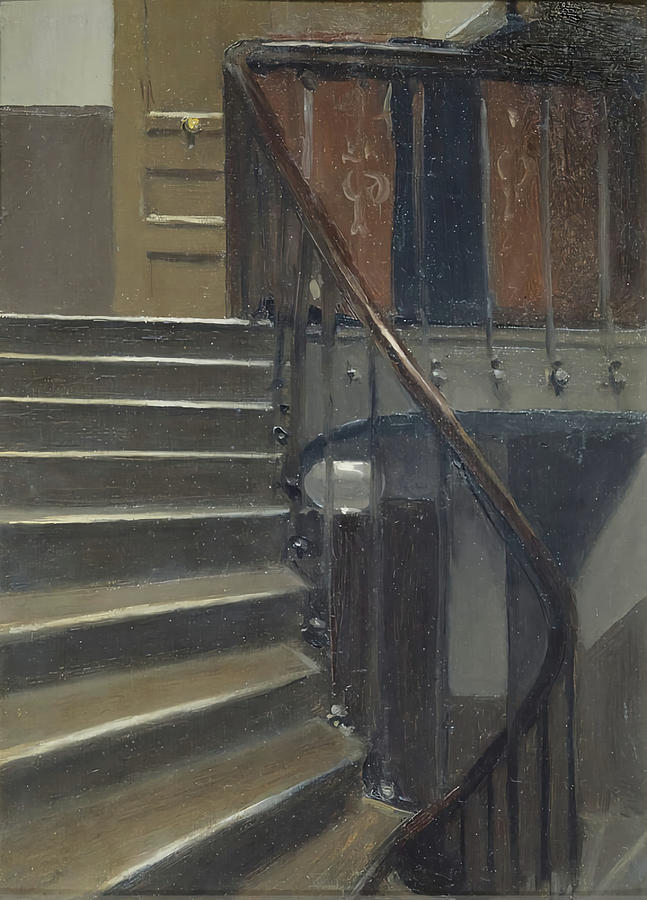 Edward Hopper Painting - Stairway At 48 Rue De Lille Paris by Edward Hopper