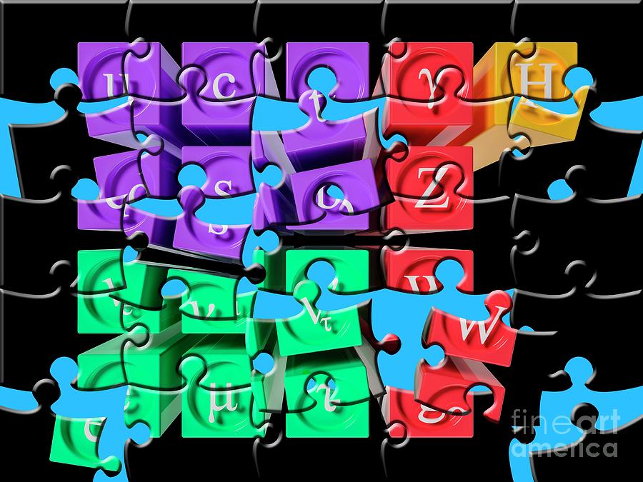 Standard Model Puzzle #1 Photograph by Laguna Design/science Photo Library