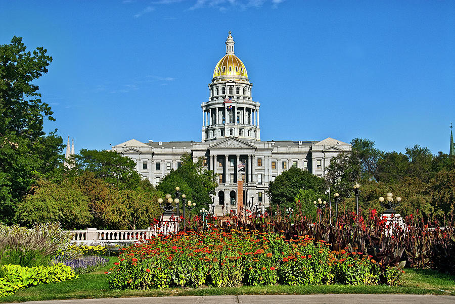 State Capitol Building In Denver #1 Digital Art by T.p.