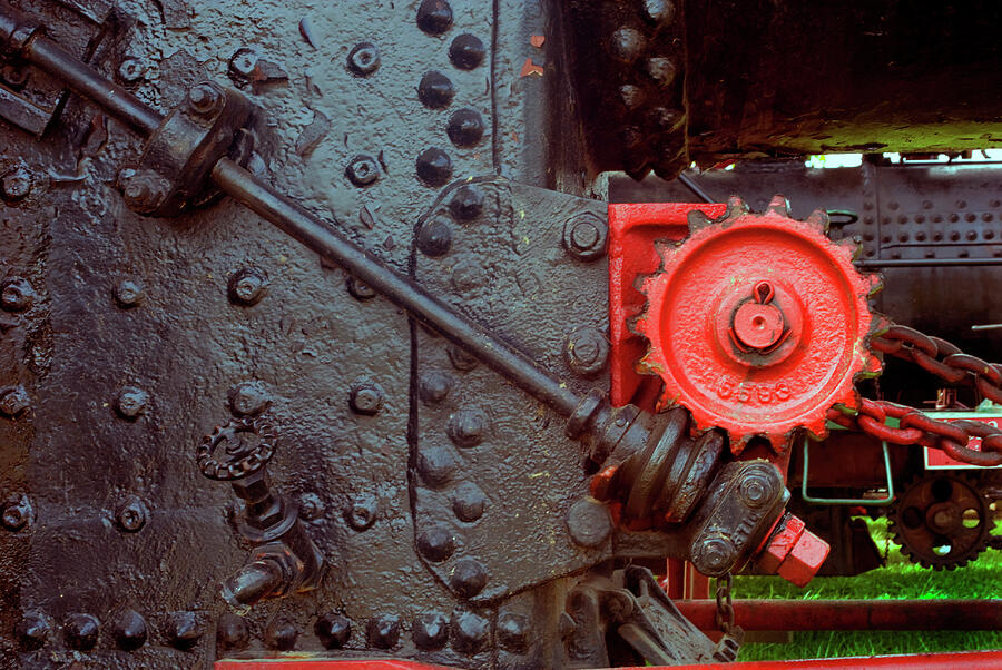 Steam engine steering gears Photograph by Paul W Faust - Impressions of Light