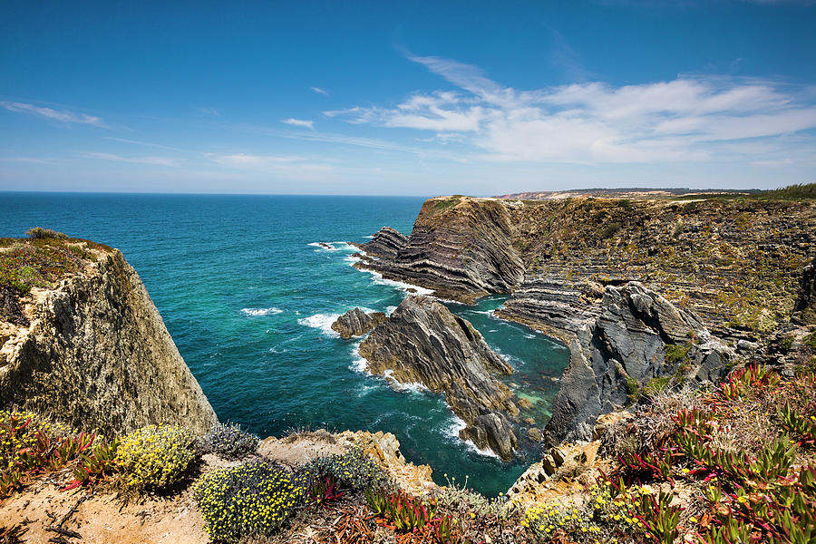 Steep Rocky Cliffs Cabo Sardao Costa Vicentina Alentejo Portugal Photograph By Sabine 0370