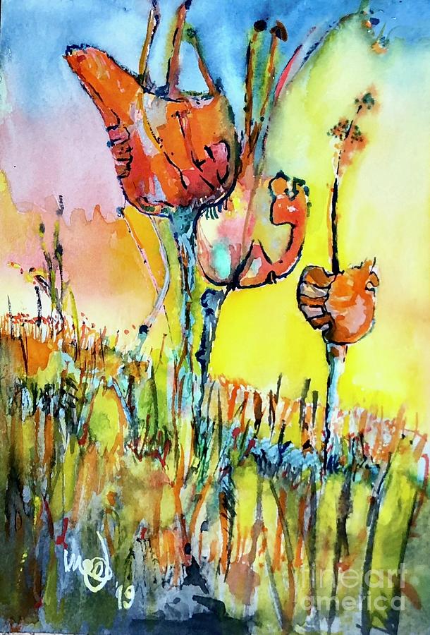 Stems Painting by Glen Garnett Stems Painting by Glen Garnett