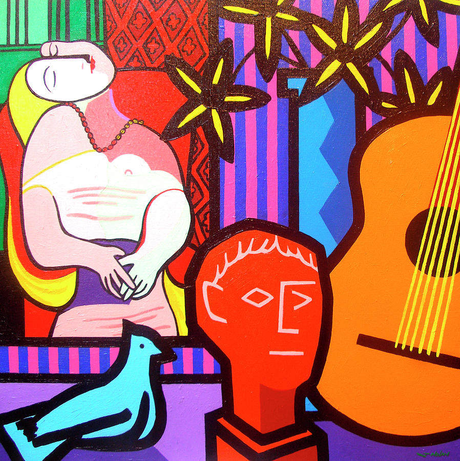 Flower Digital Art - Still Life With Picassos Dream #1 by John Nolan