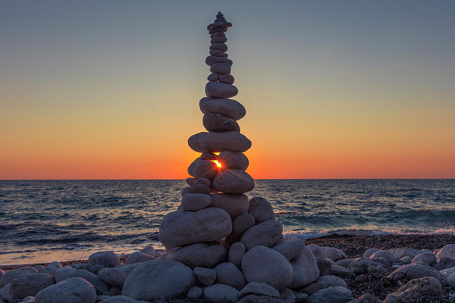 Stone Tower By The Beach Photograph By Cavan Images Fine Art America