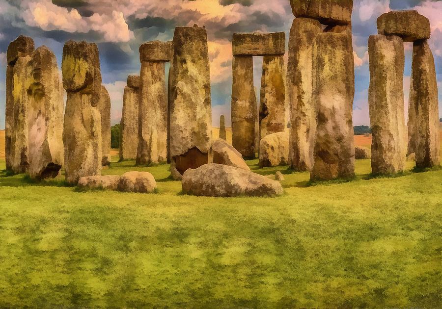 Stonehenge #1 Painting by Harry Warrick
