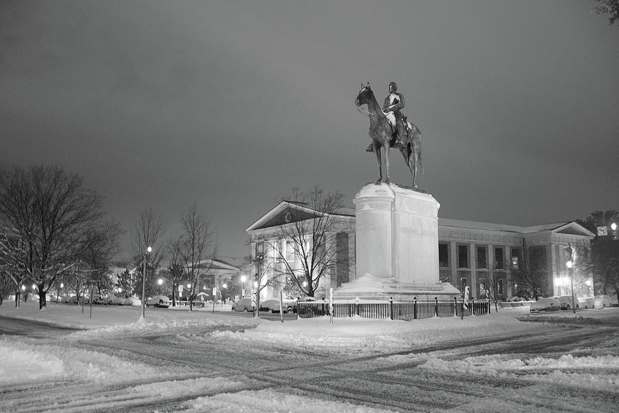 Stonewall Jackson On Snowy Morning #1 Photograph by Doug Ash