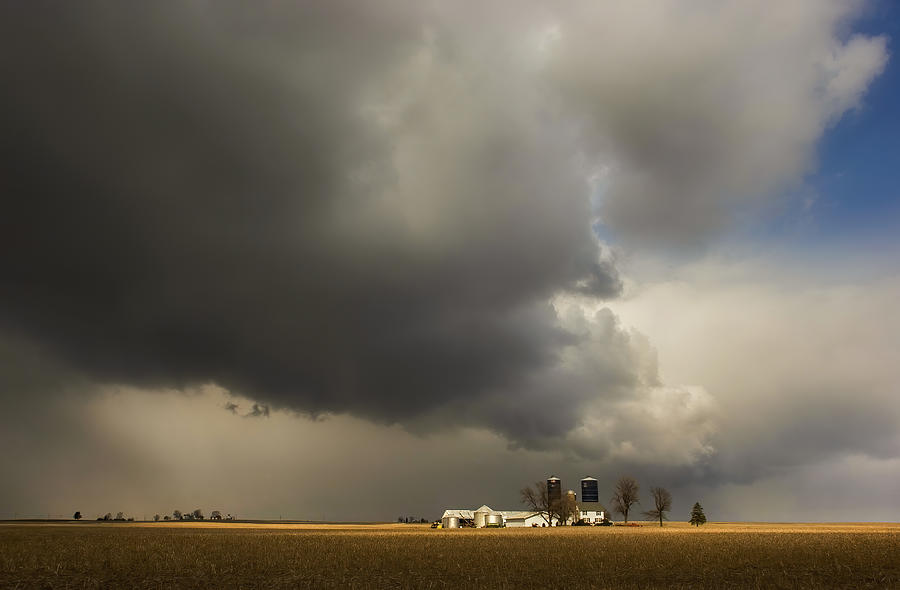 Farm Photograph - Storm Over The Farm #1 by Wei Liu