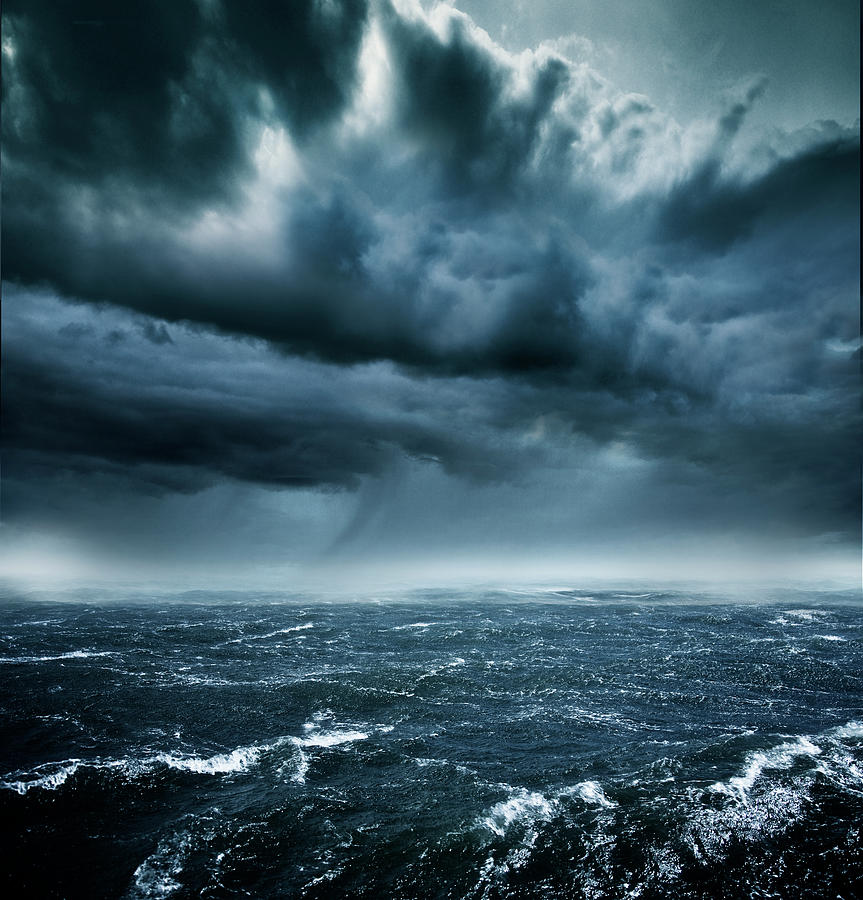 Stormy Ocean #1 Photograph by Aaron Foster