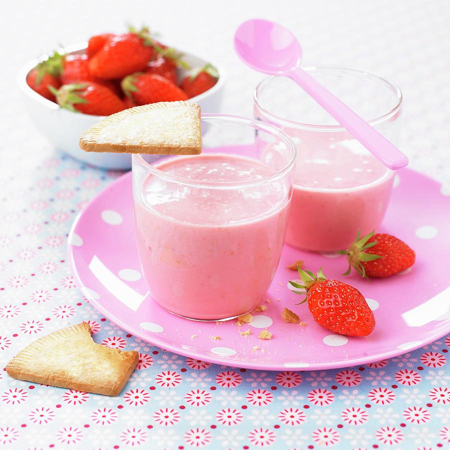 Strawberry Smoothie #1 Photograph by Nikouline