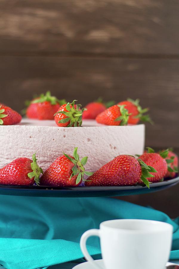 Strawberry & Yoghurt Tart #1 Photograph by Kevin Buch