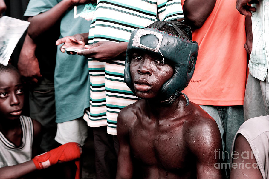 Street Fight Boxers, Accra, Ghana #1 Photograph by Luca Sage