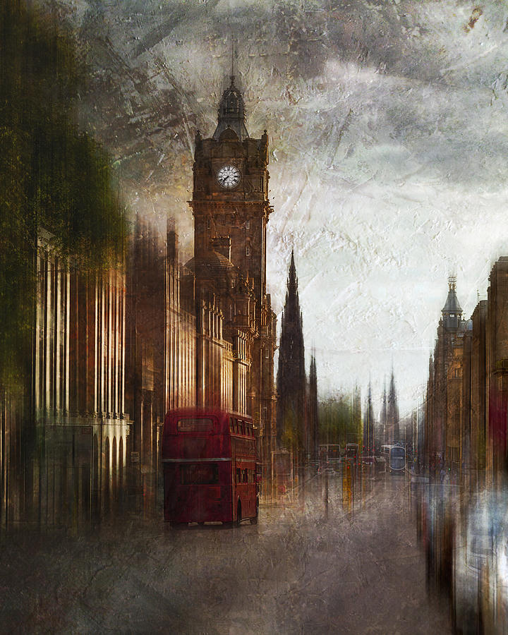 Streets Of Edinburgh Photograph by Arro - Fine Art America