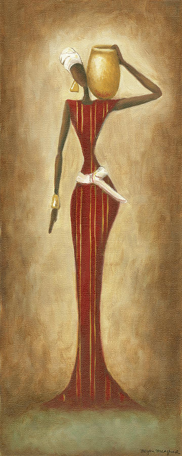 African Painting - Strength #1 by Megan Meagher