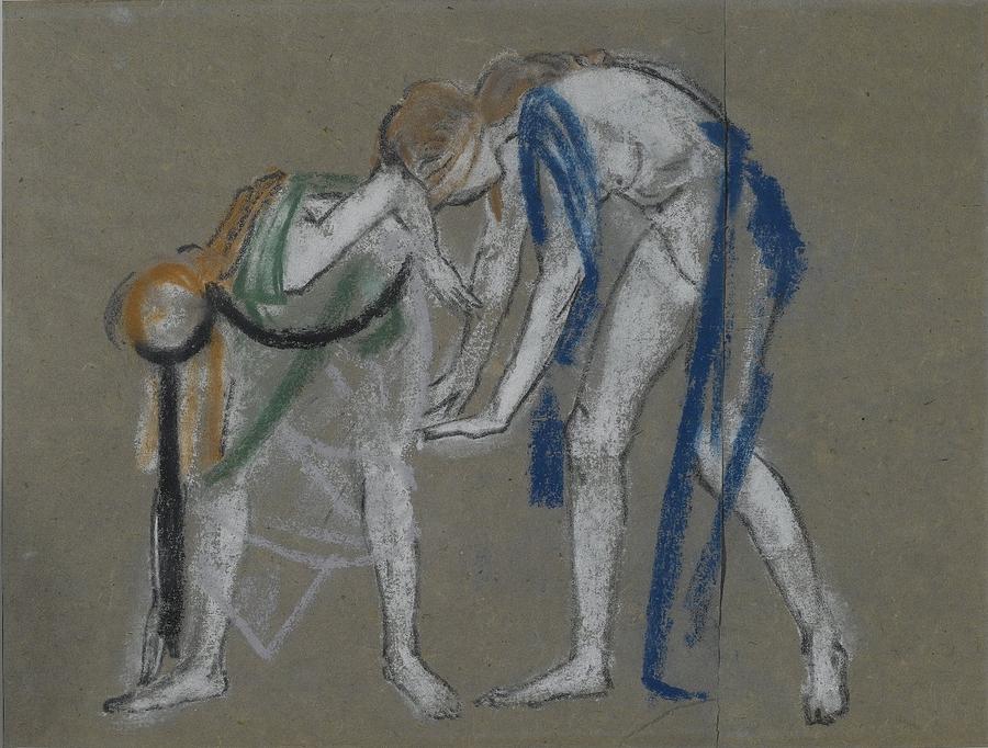 Study of Two Dancers #1 Painting by Arthur