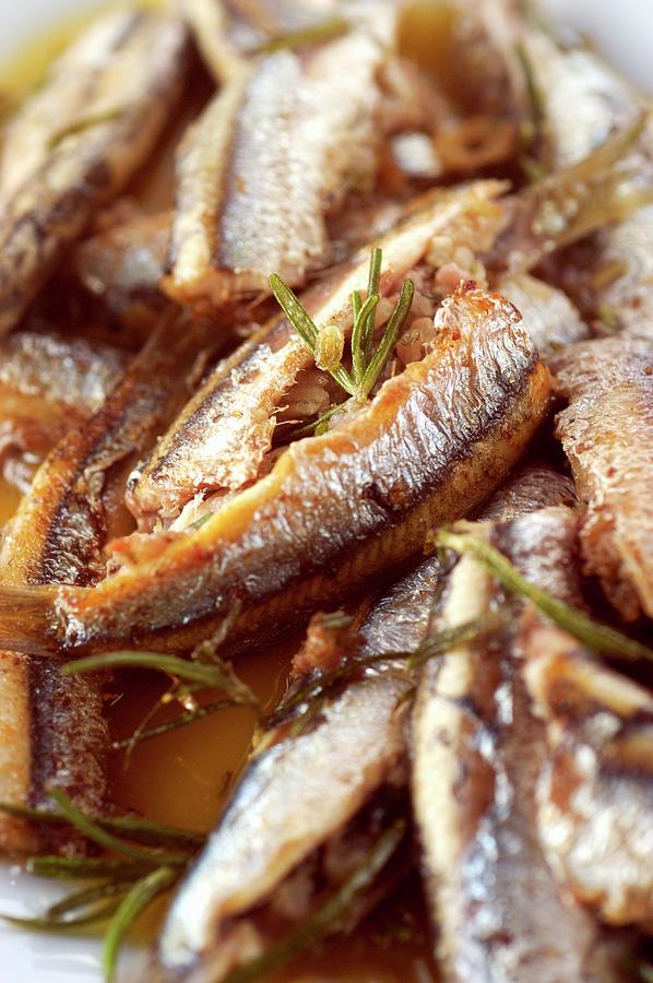 Stuffed Anchovies With Rosemary #1 Photograph by Franco Pizzochero