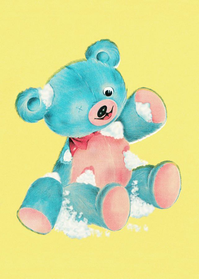 Vintage Drawing - Stuffed bear #1 by CSA Images