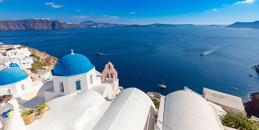 Greek Photograph - Stunning Summer Holiday Destination #1 by Levente Bodo