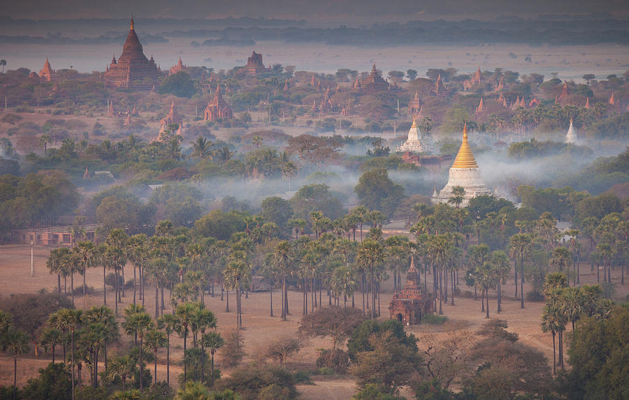 Stupas And Temples In The  Bagan #1 Photograph by Mint Images - Art Wolfe