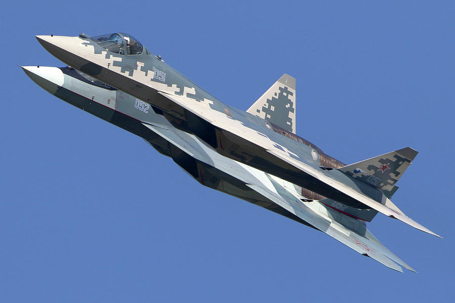 Su-57 Jet Fighters Of The Russian Air Photograph by Artyom Anikeev ...