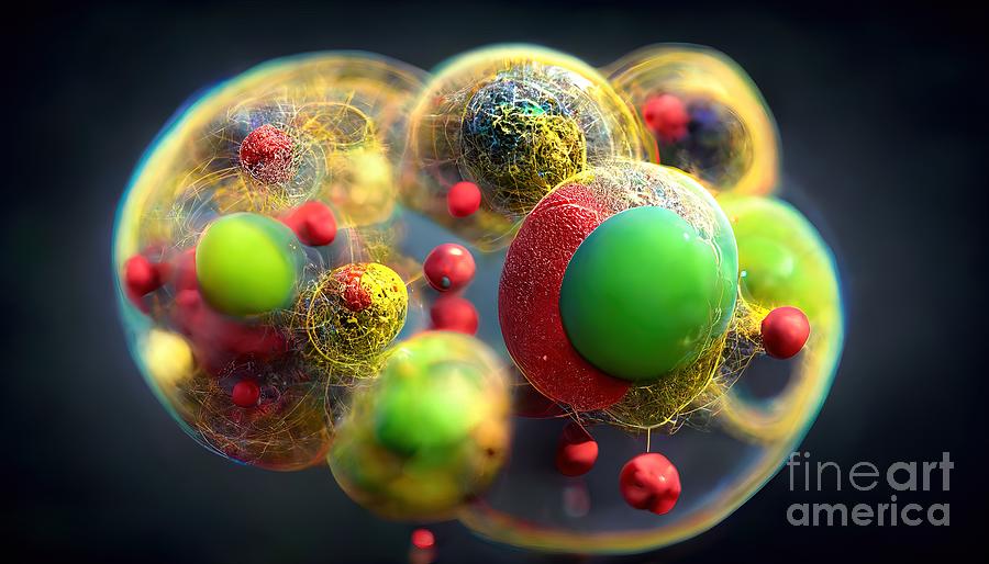 Subatomic Particles And Atoms #1 Photograph by Richard Jones/science Photo Library