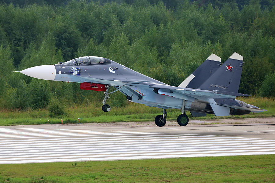 Sukhoi Su-30sm Jet Fighter Photograph by Artyom Anikeev - Pixels