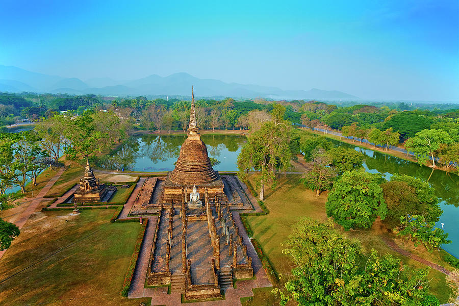 Sukhothai Historical Park, Thailand #1 Digital Art by Bruno Morandi