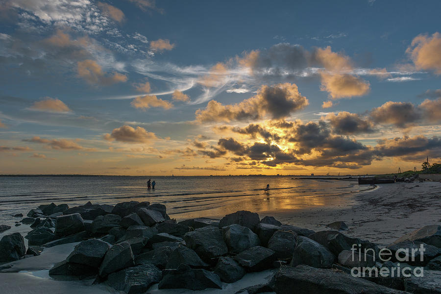 Sullivans Island - Beach Sunset Photograph by Dale Powell