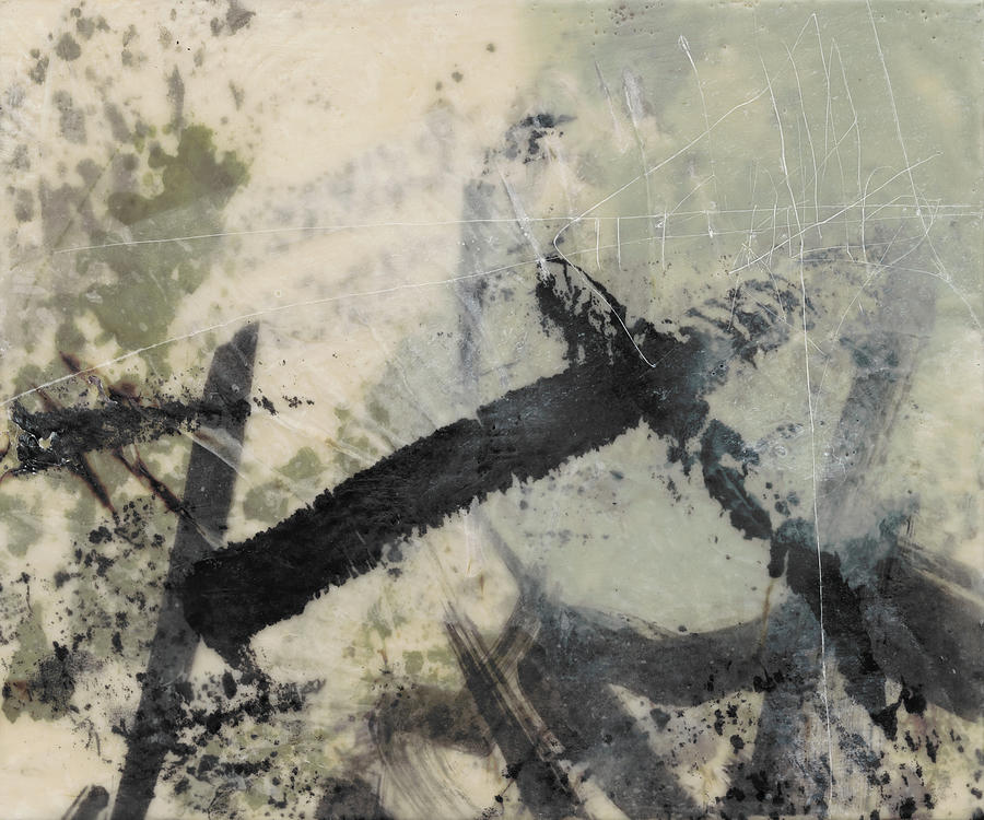 Sumi-e And Wax II #1 Painting by Jennifer Goldberger Sumi-e And Wax II #1 Painting by Jennifer Goldberger