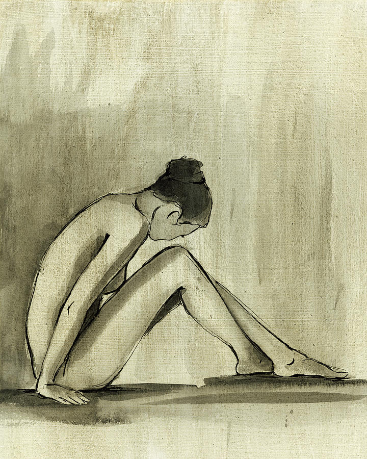 Nude Painting - Sumi-e Figure IIi #1 by Ethan Harper
