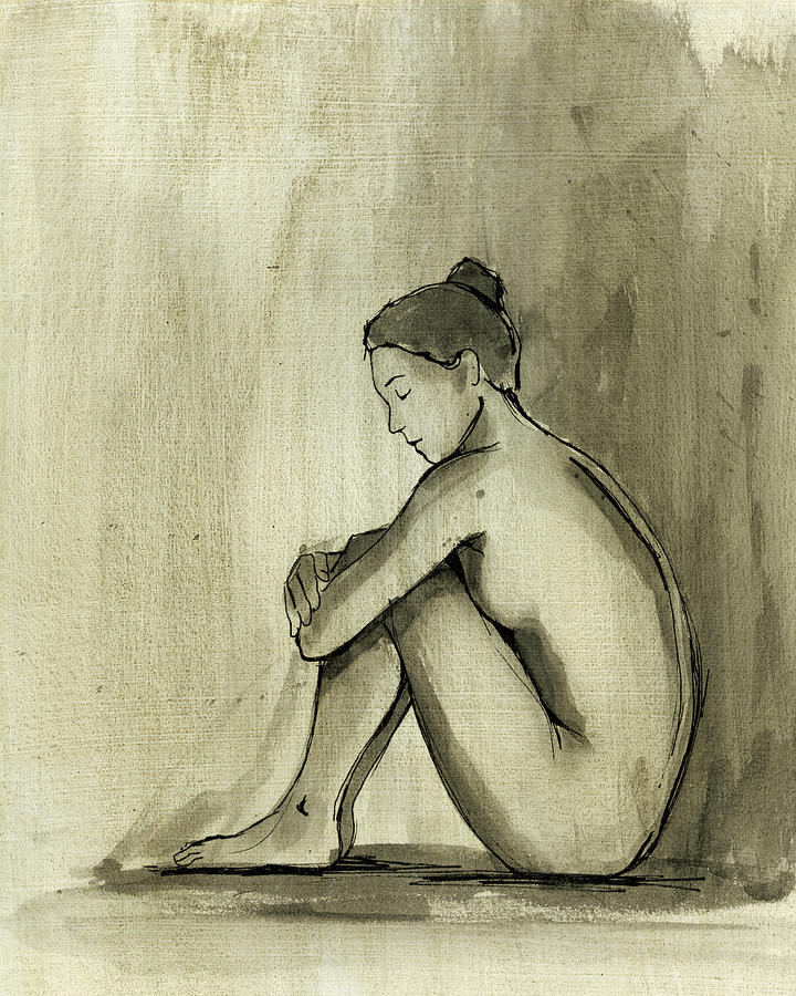 Nude Painting - Sumi-e Figure Iv #1 by Ethan Harper