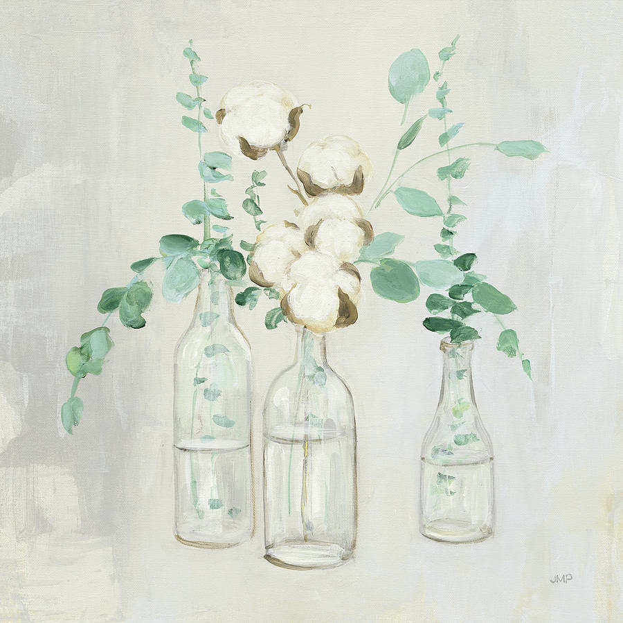Bottle Painting - Summer Cuttings II #1 by Julia Purinton