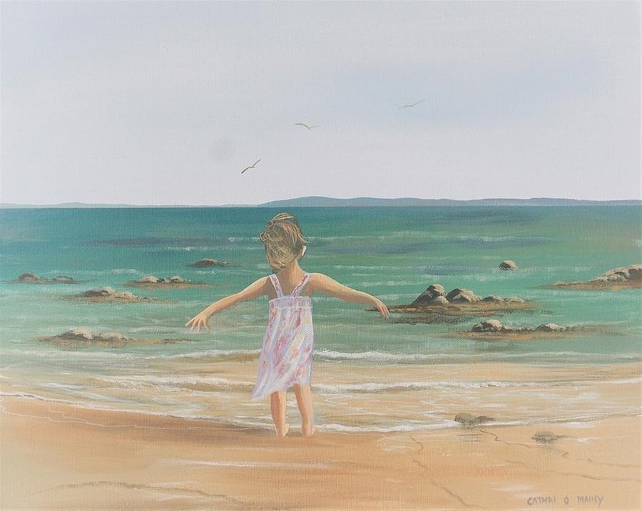 Summer Girl #1 Painting by Cathal O malley