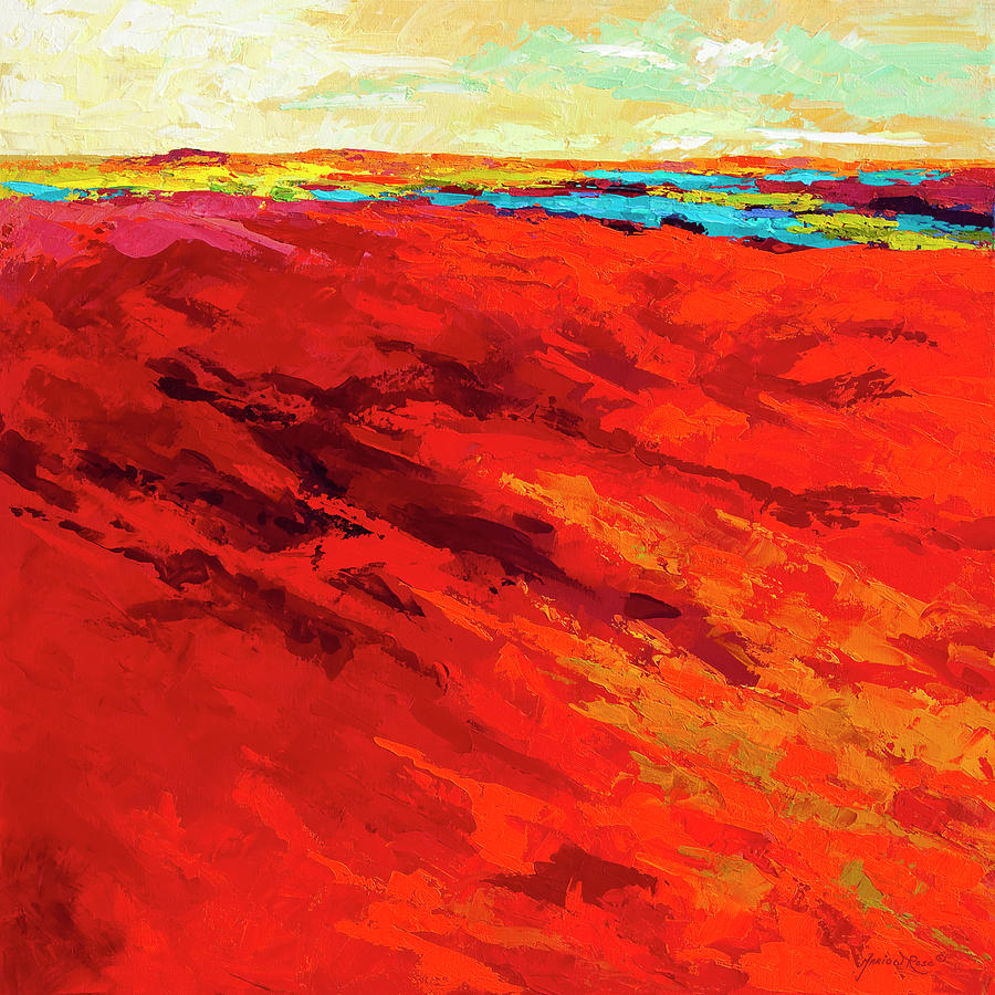 Abstract Painting - Summer Heat #1 by Marion Rose