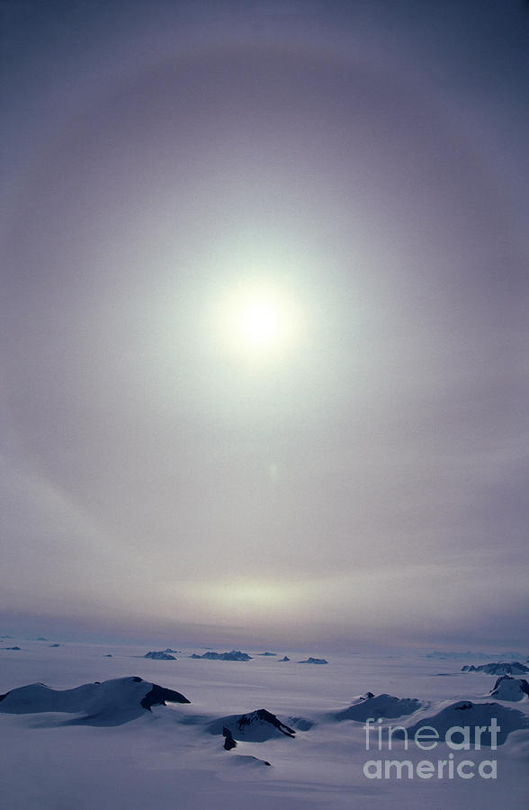 Sun Halo #1 Photograph by British Antarctic Survey/science Photo Library