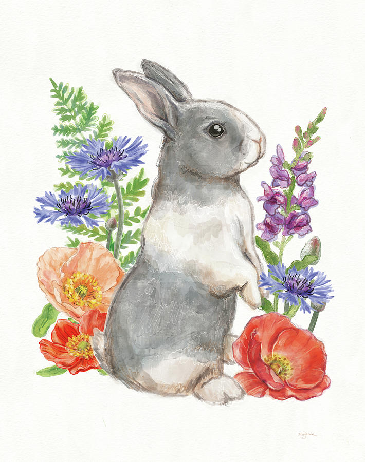 Flower Painting - Sunny Bunny Iv Fb #1 by Mary Urban
