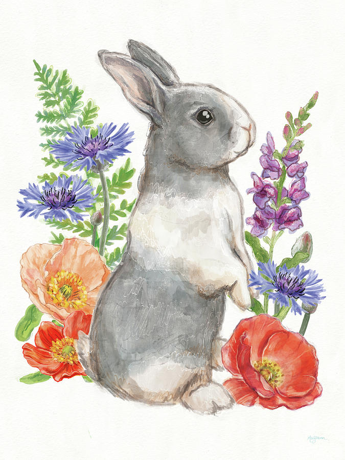 Flower Mixed Media - Sunny Bunny Iv #1 by Mary Urban