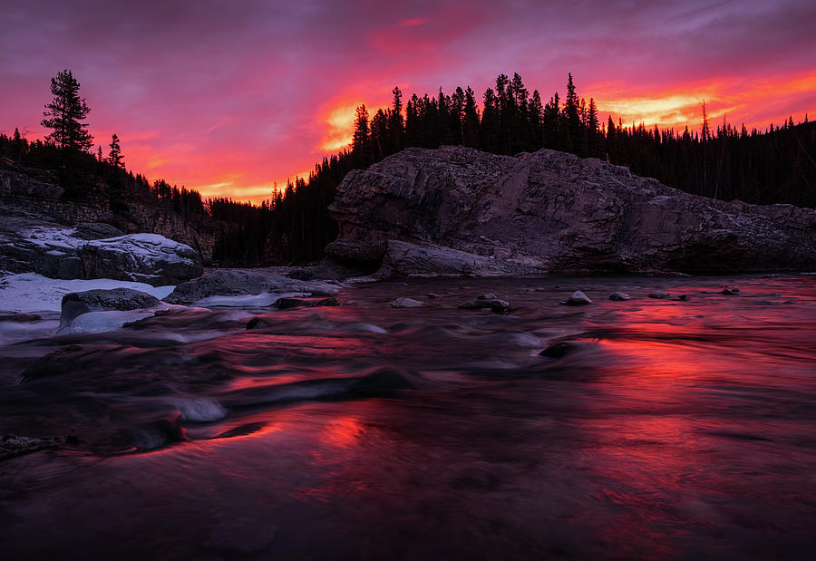 Sunrise Canadian Rockies #1 Photograph by Yves Gagnon