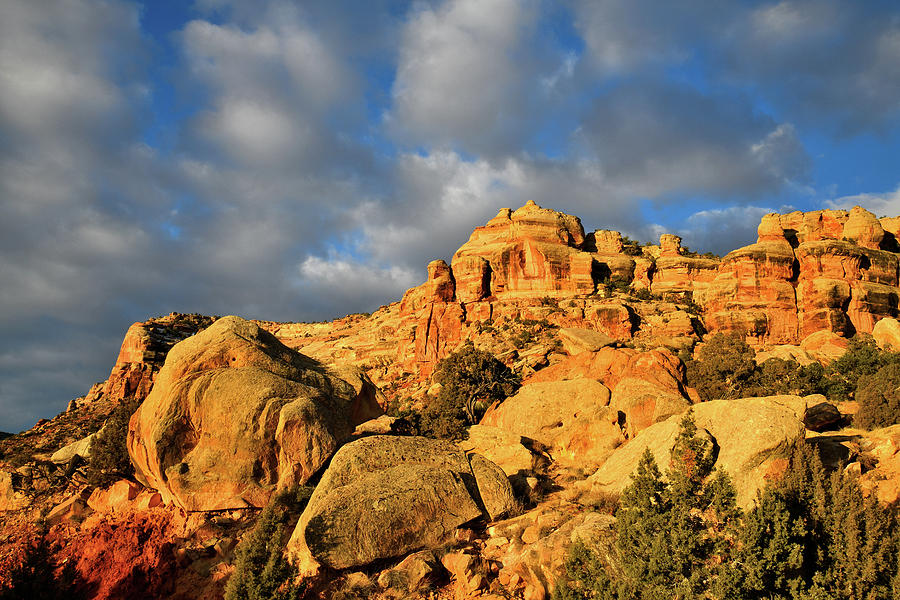 Sunrise Clouds over Colorado National Monument #1 Photograph by Ray Mathis
