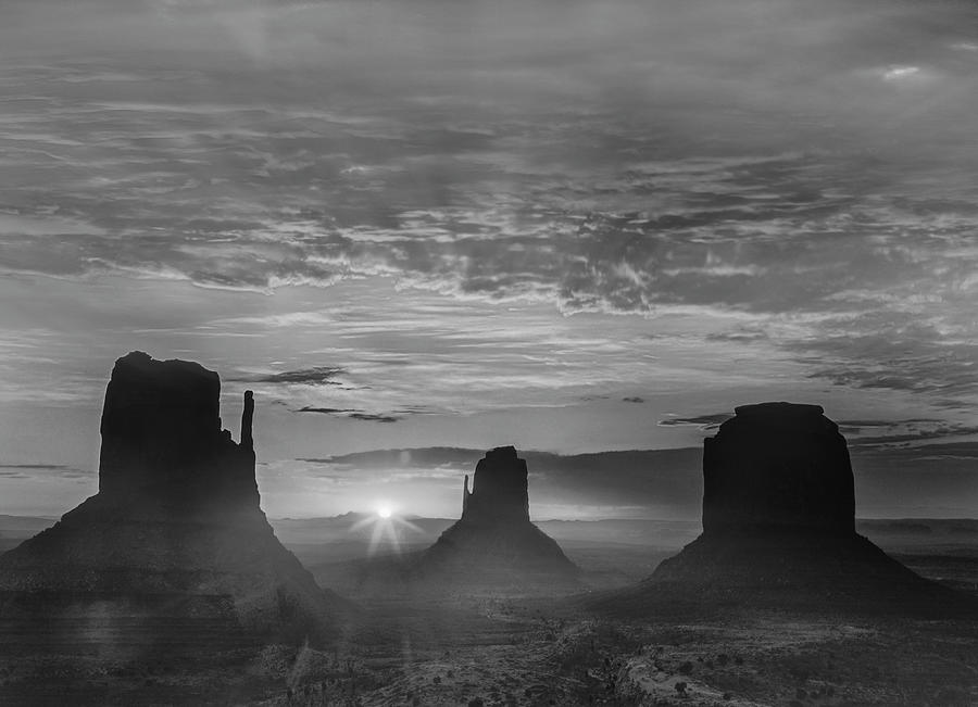 Sunrise, Monument Valley #1 Photograph by Tim Fitzharris