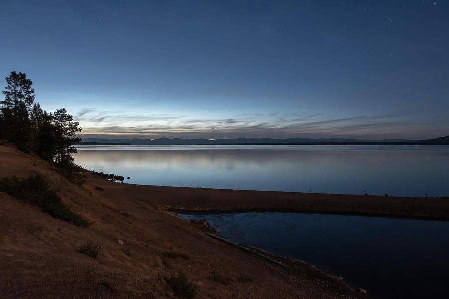 Sunrise Over Yellowstone Lake In Yellowstone National Park #1 Photograph by Alex Grichenko