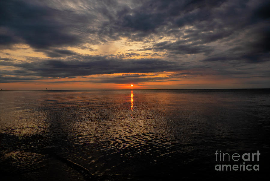 Sunset at Lake Superior  #1 Photograph by Sandra Js