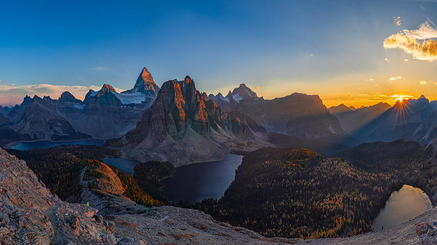 Sunset At Mt Assiniboine #1 Photograph by Jenny L. Zhang ( ???