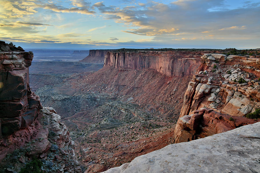 Sunset at Orange Cliffs in Canyonlands NP #1 Photograph by Ray Mathis