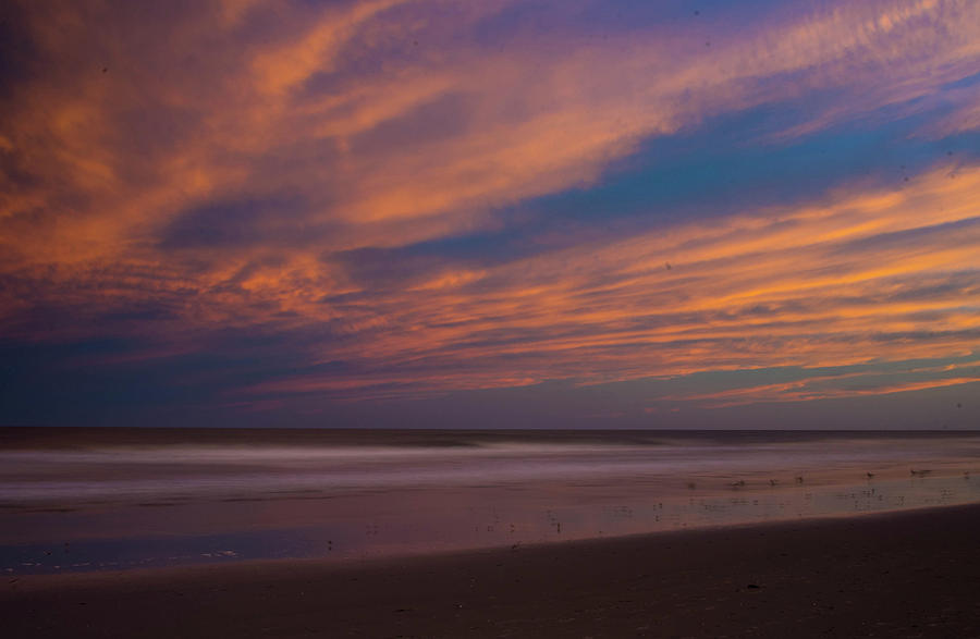 Sunset at the Beach #1 Photograph by Alan Goldberg