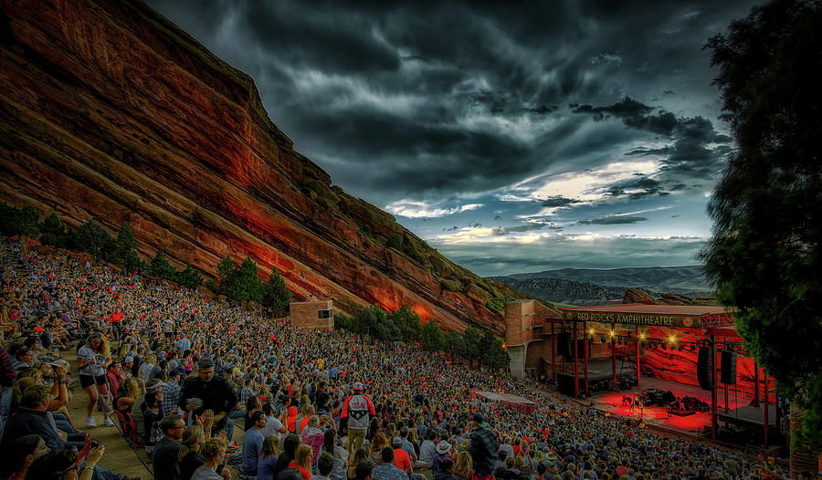 Sunset Photograph - Sunset Concert At Red Rocks Amphitheatre #1 by Mountain Dreams