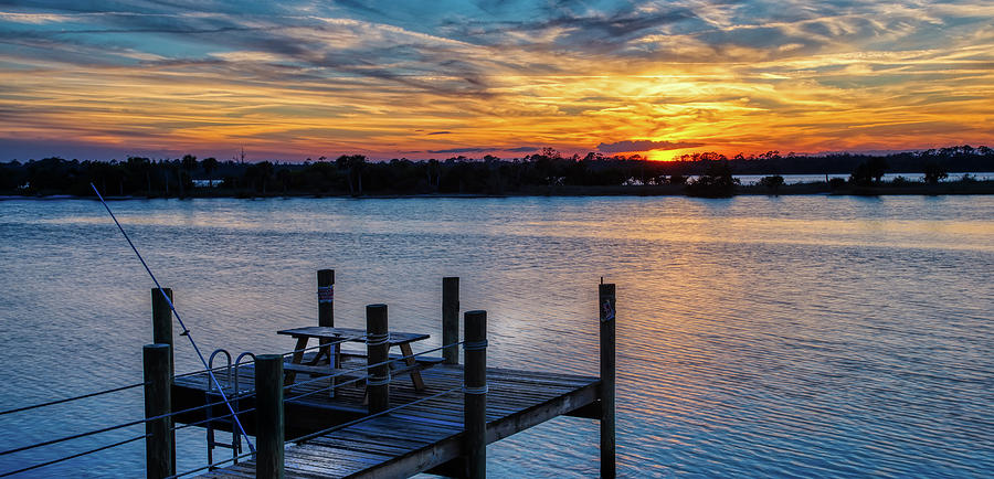 Sunset Dock #2 Photograph by Dillon Kalkhurst