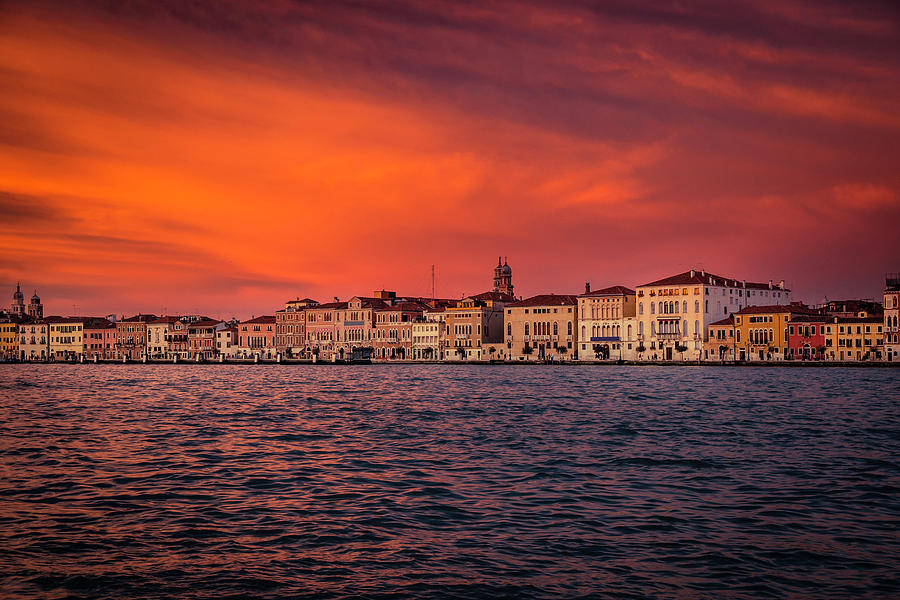 Sunset In Venice Photograph