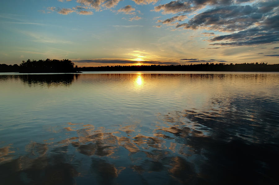 Sunset On Black Lake Near Perth, Ontario by Rob Huntley