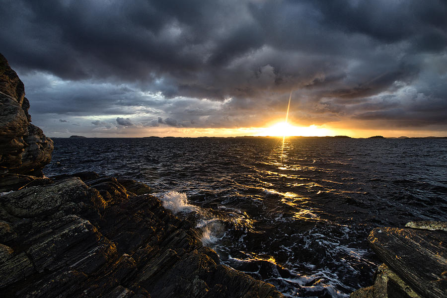 Sunset On Coastal Island #1 Photograph by Sindre Ellingsen